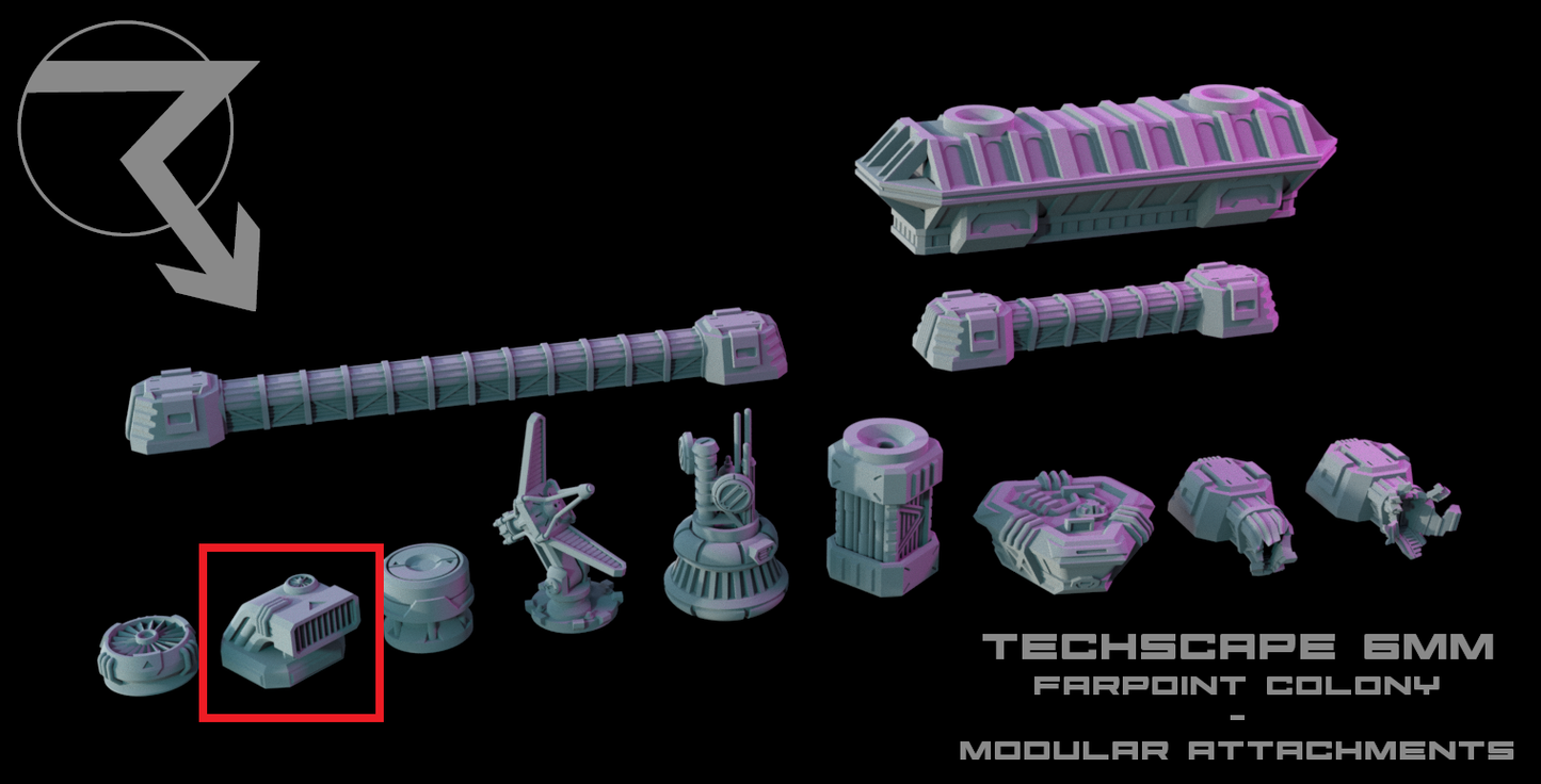 Techscape 6mm-Farpoint Colony: Atmosphere Intake Cowling