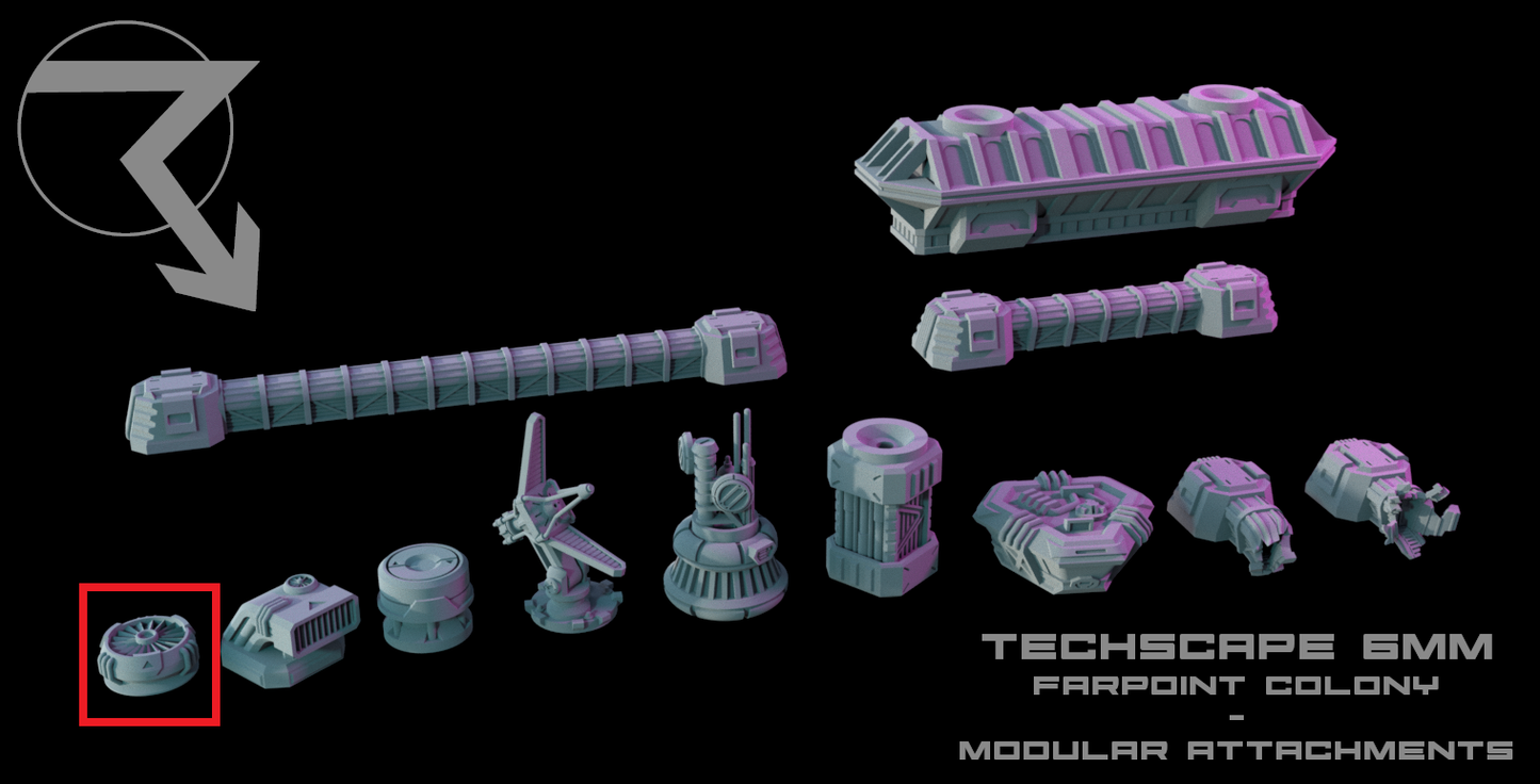 Techscape 6mm-Farpoint Colony: Ventilation Fan