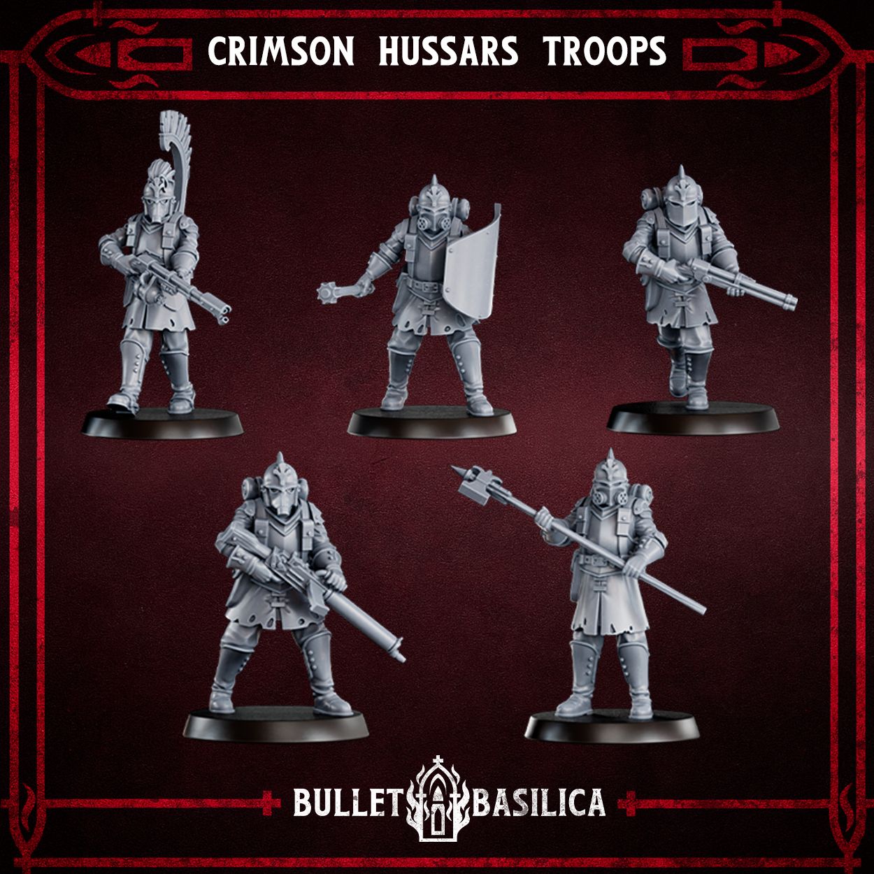 Crimson Hussars Troops (pre-assembled)