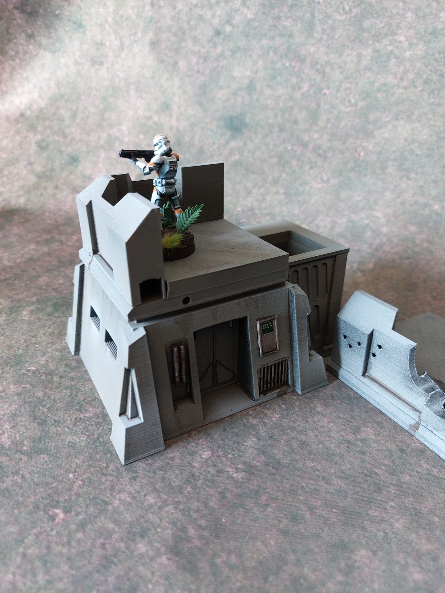 Sci-Fi Wargaming Terrain: End Left Parapet