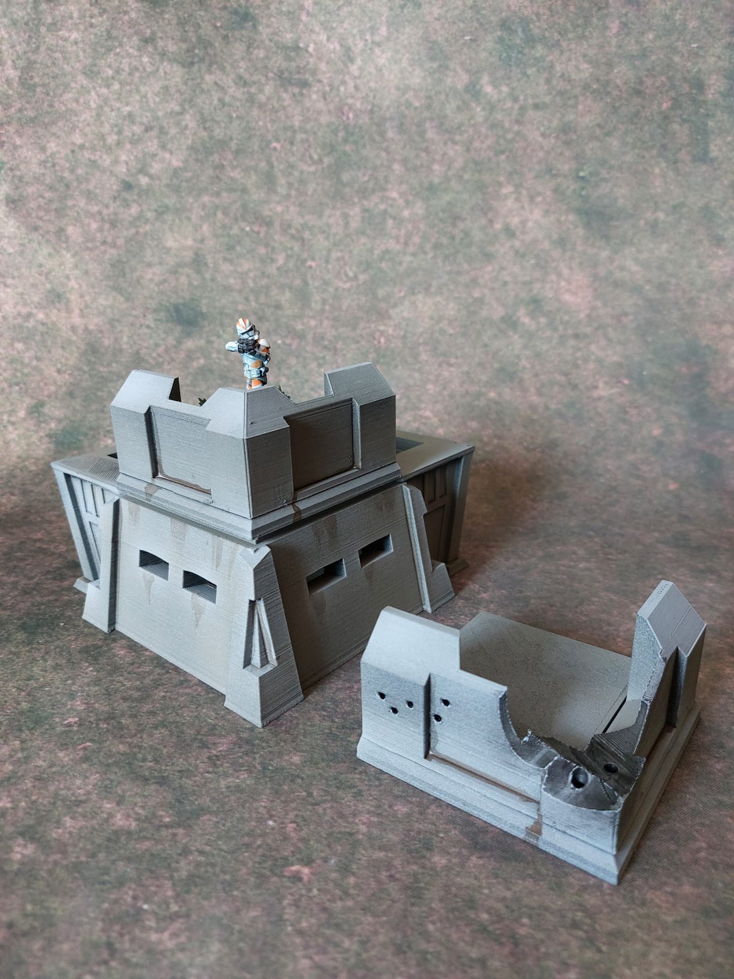 Sci-Fi Wargaming Terrain: Corner Parapet