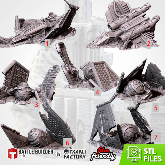 Crashed Spaceships
