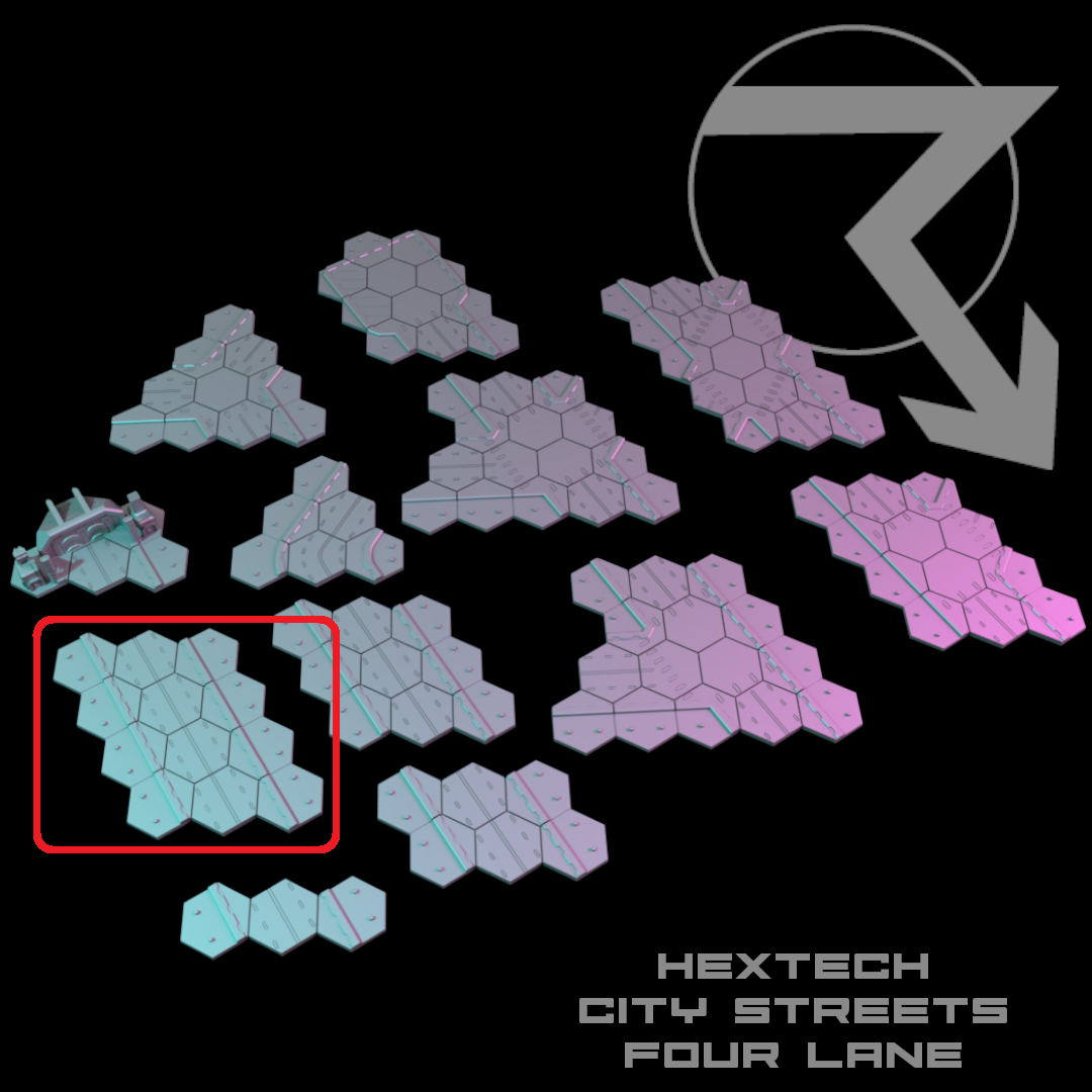 HEXTECH-Trinity City-Four Lane Streets