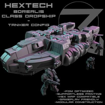 HEXTECH-Borealis Dropship für Battletech