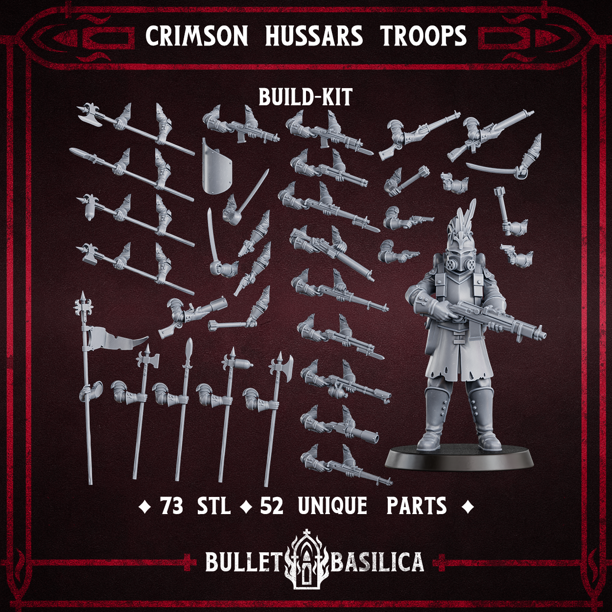 Crimsom Hussars Troops (build kit)