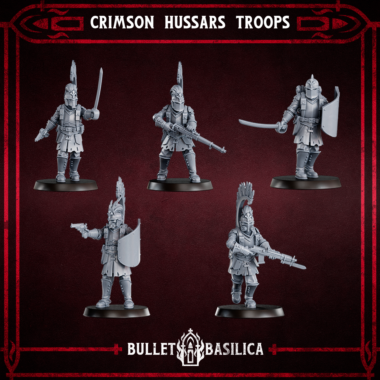 Crimson Hussars Troops (pre-assembled)