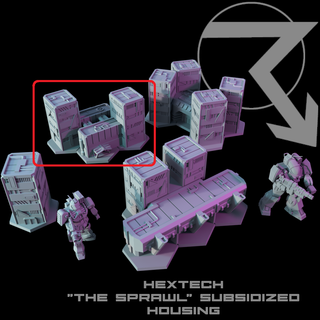 HEXTECH-Trinity City-"The Sprawl" Buildings