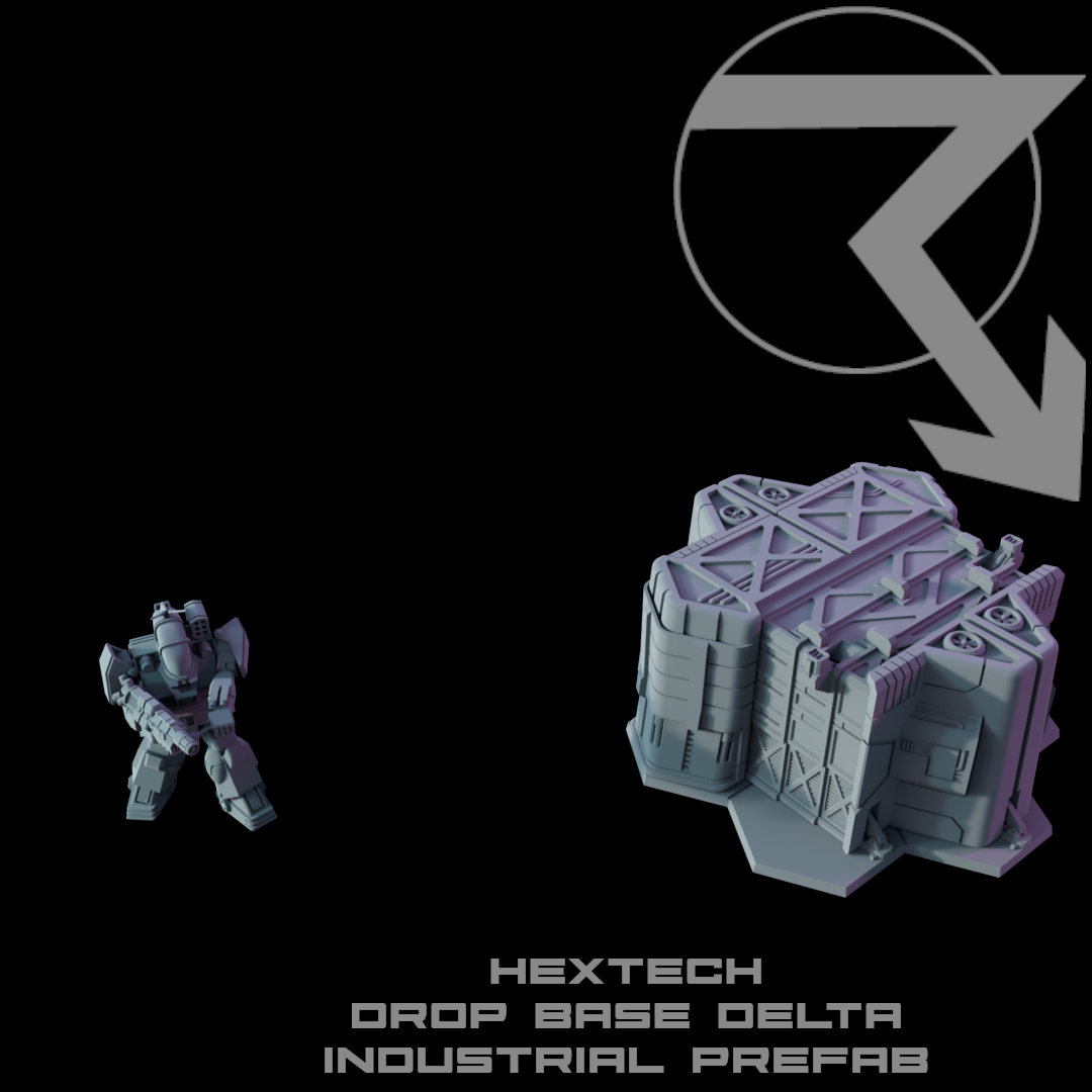 HEXTECH-Drop Base Delta: Industrial Prefab Half Unpacked