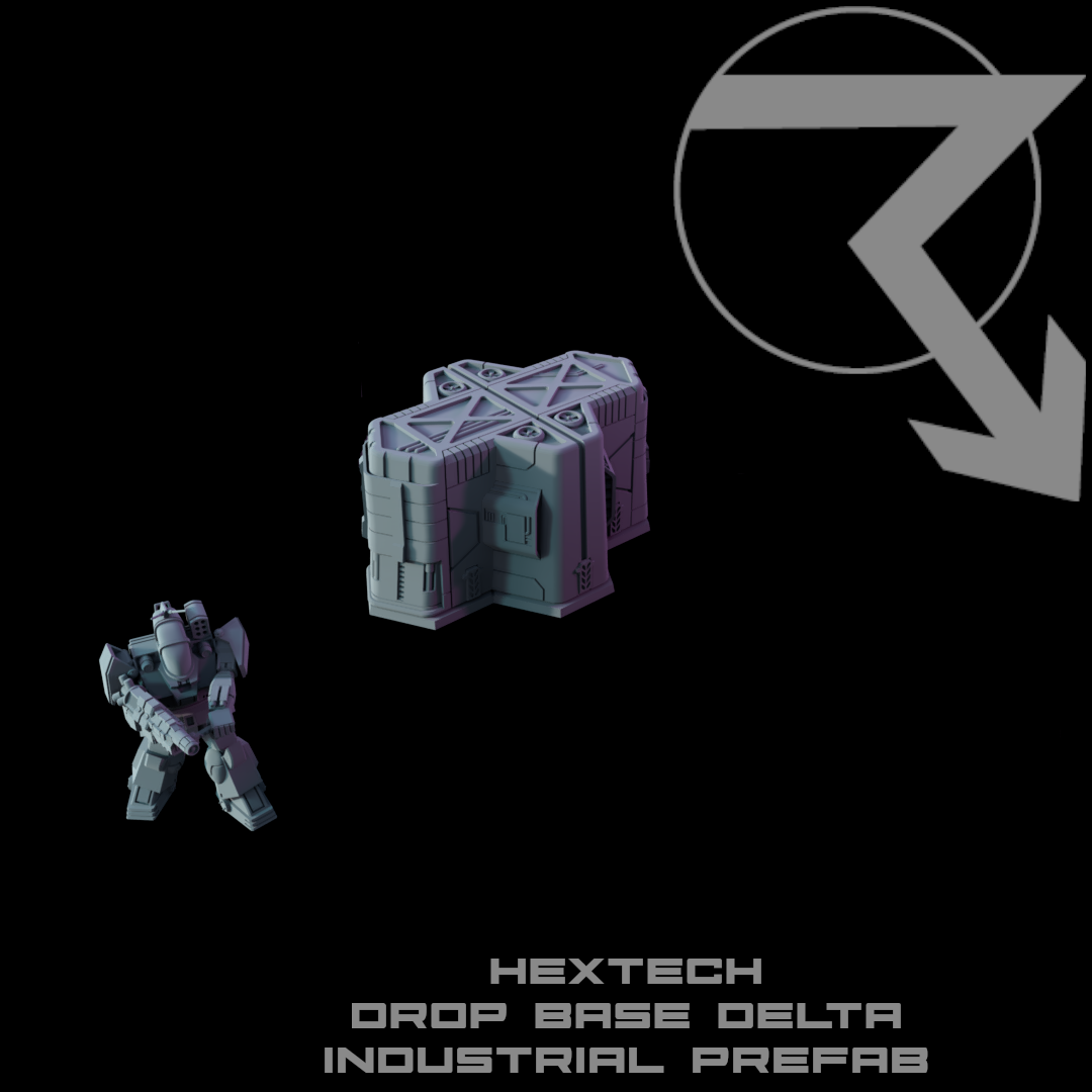 HEXTECH-Drop Base Delta: Industrial Prefab Packed