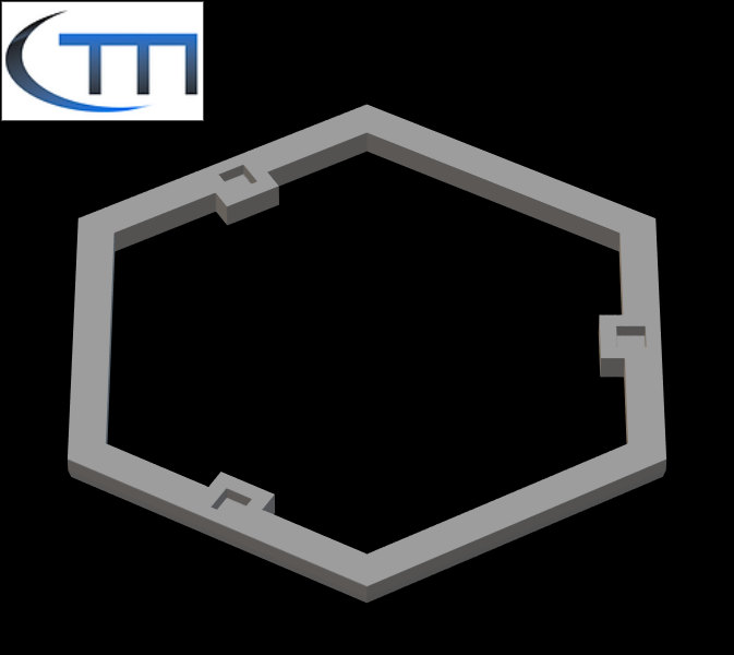 HexTerrain-Adapter Erhöhung 3 (lang)
