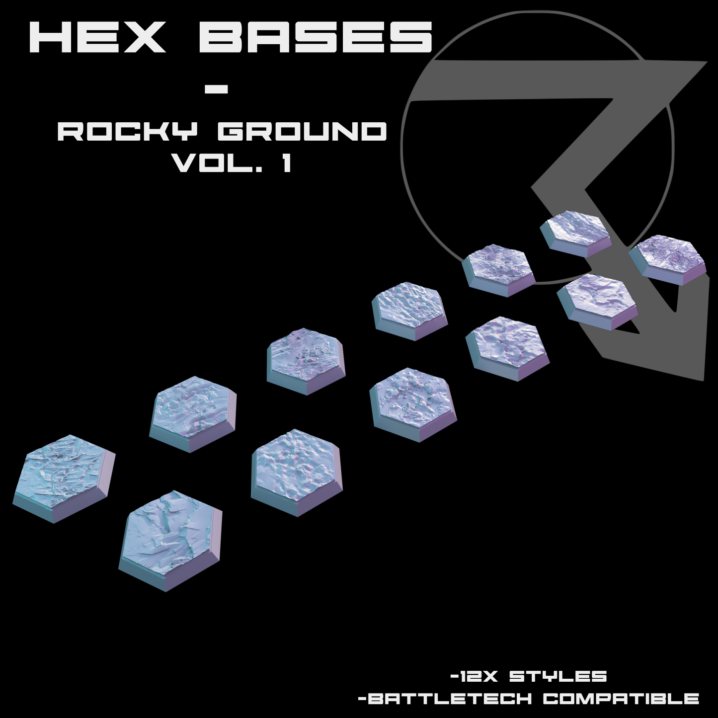 Hex Base-Rocky Ground Set