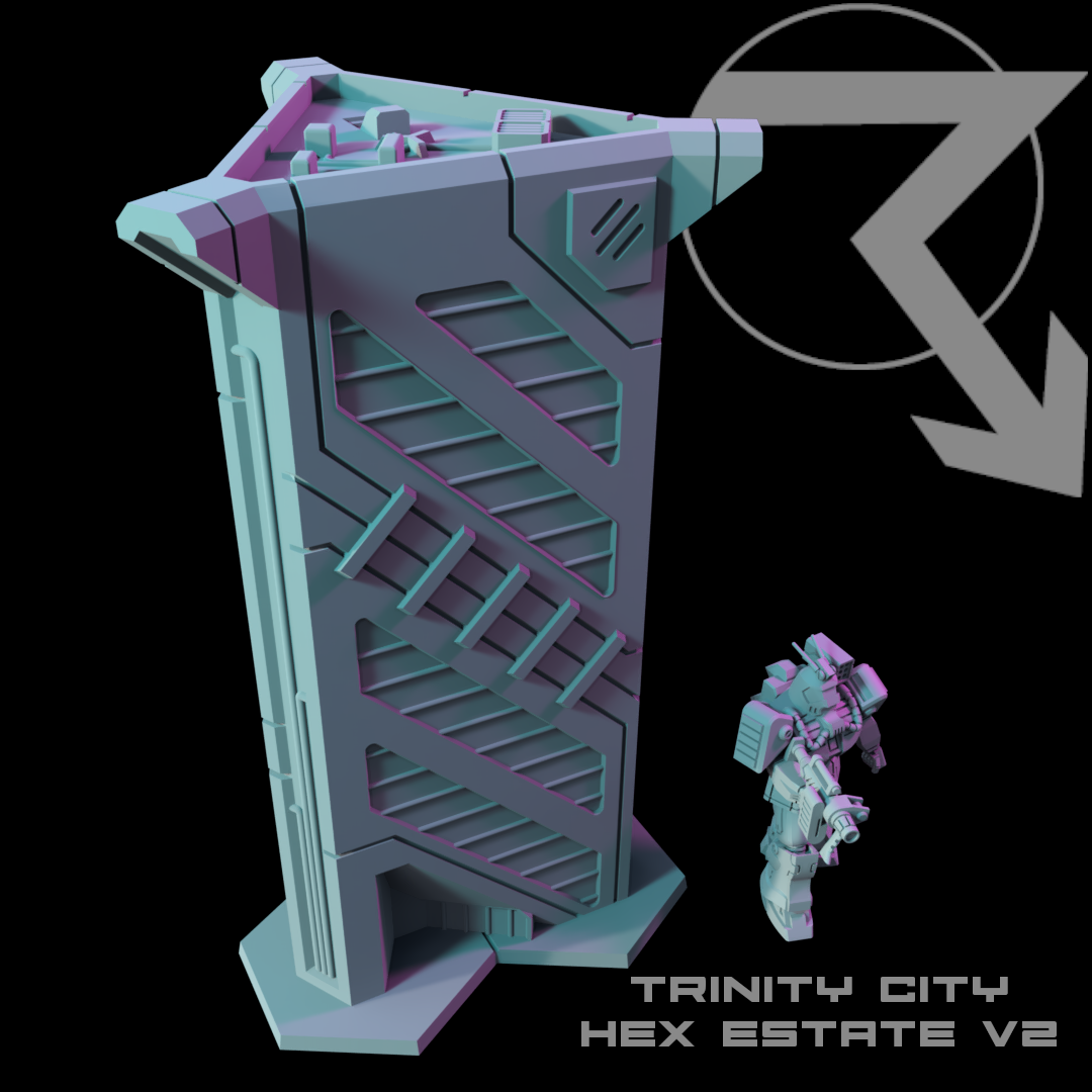 HEXTECH-Trinity City-Core Buildings