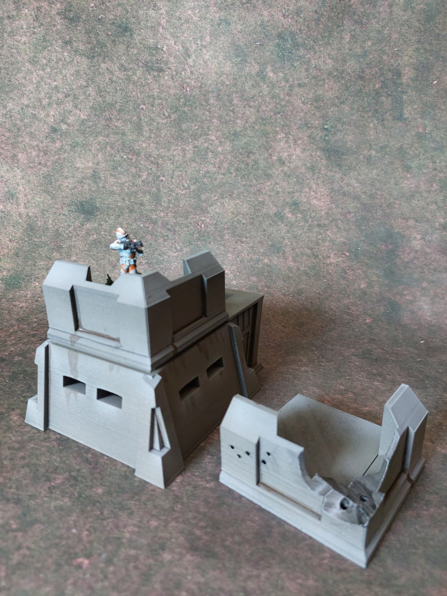 Sci-Fi Wargaming Terrain: End Right Parapet