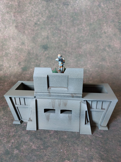 Sci-Fi Wargaming Terrain: Straight Link Parapet