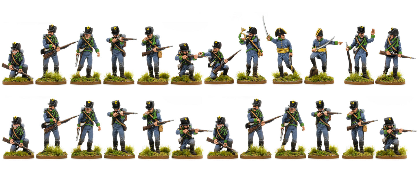 Austrian Jaegers Skirmishing Infantry Battalion 18mm (Resin)