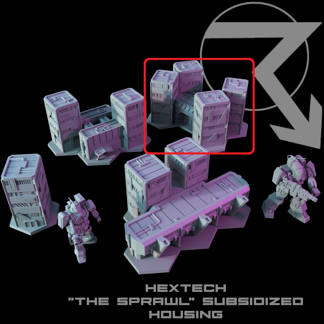 HEXTECH-Trinity City-"The Sprawl" Buildings