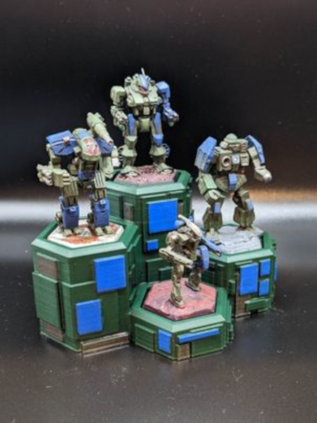 Four-Unit Lance Display Stand